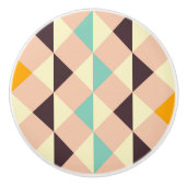 Geometric pattern overlapping diamonds & triangle セラミックノブ (正面)
