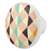 Geometric pattern overlapping diamonds & triangle セラミックノブ (右)