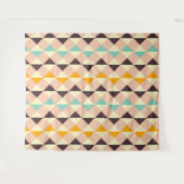 Geometric pattern overlapping diamonds & triangle タペストリー (正面(横))