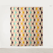 Geometric pattern overlapping diamonds & triangle タペストリー (正面)