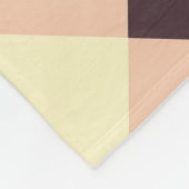 Geometric pattern overlapping diamonds & triangle フリースブランケット (角)
