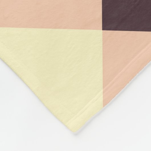 Geometric pattern overlapping diamonds & triangle フリースブランケット (角)