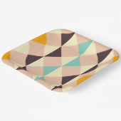Geometric pattern overlapping diamonds & triangle ペーパープレート (傾斜あり)
