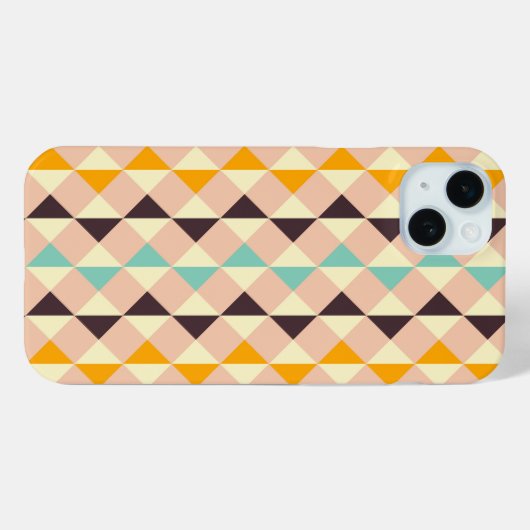 Geometric pattern overlapping diamonds & triangle Case-Mate iPhoneケース (裏面 (横))