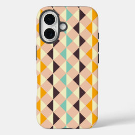 Geometric pattern overlapping diamonds & triangle iPhone 16ケース