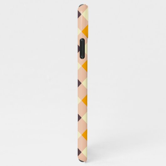 Geometric pattern overlapping diamonds & triangle iPhoneケース (右側)