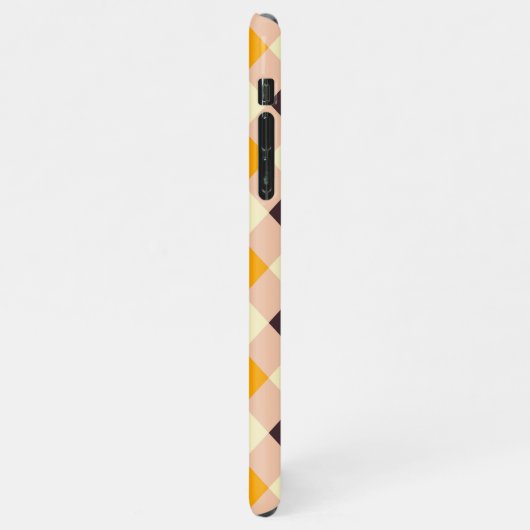 Geometric pattern overlapping diamonds & triangle iPhoneケース (左側)
