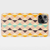 Geometric pattern overlapping diamonds & triangle iPhoneケース (裏面横)