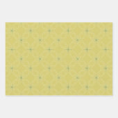 Geometric Pattern | Sage, Mustard and Grey ラッピングペーパーシート (正面2)