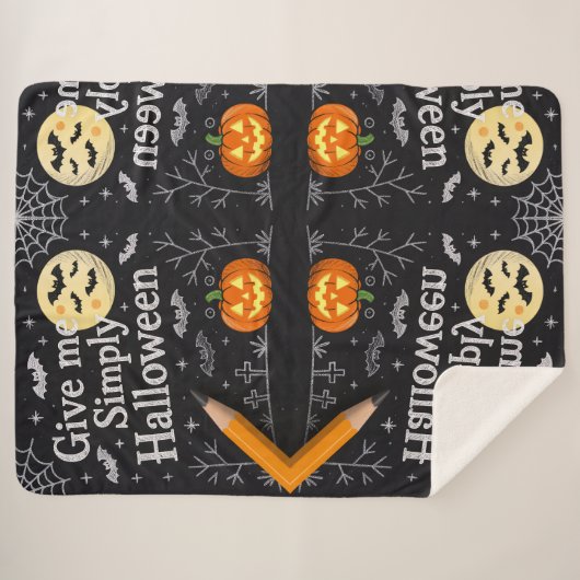 Geometric Pattern Sherpa Blanket シェルパブランケット (正面(横))