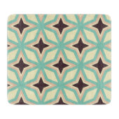 Geometric pattern with alternating dark star shape カッティングボード (正面)