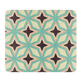 Geometric pattern with alternating dark star shape カッティングボード
