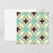 Geometric pattern with alternating dark star shape サンキューカード (正面/裏面)