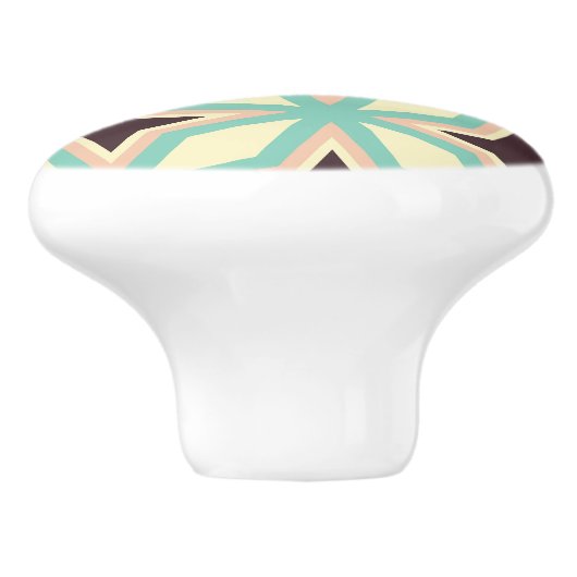 Geometric pattern with alternating dark star shape セラミックノブ (側面)