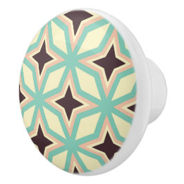 Geometric pattern with alternating dark star shape セラミックノブ
