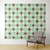 Geometric pattern with alternating dark star shape タペストリー (インサイチュ(横))