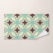 Geometric pattern with alternating dark star shape バスタオルセット (ハンドタオル)