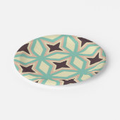 Geometric pattern with alternating dark star shape ペーパープレート (アングル)