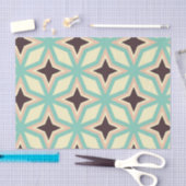 Geometric pattern with alternating dark star shape 薄葉紙 (クラフト)