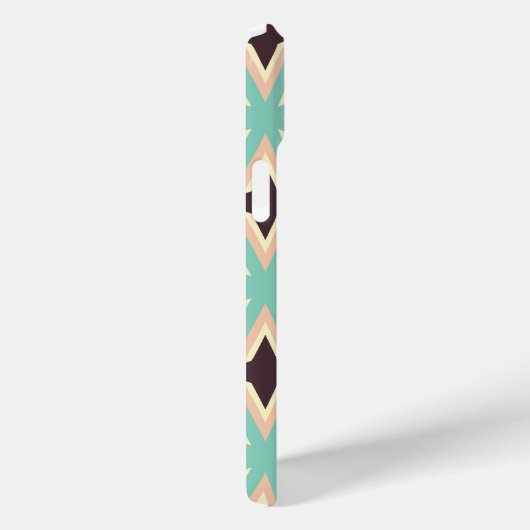 Geometric pattern with alternating dark star shape Case-Mate iPhoneケース (裏面 / 右)