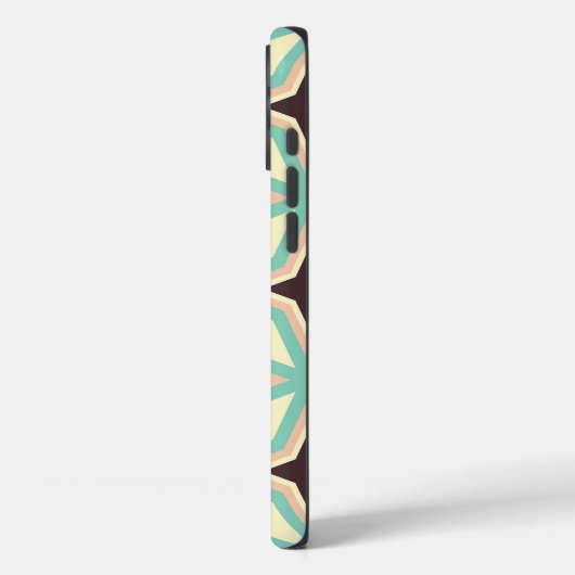 Geometric pattern with alternating dark star shape Case-Mate iPhoneケース (裏面 / 左)