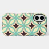 Geometric pattern with alternating dark star shape Case-Mate iPhoneケース (裏面 (横))