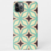 Geometric pattern with alternating dark star shape iPhoneケース (裏面)