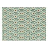 Geometric pattern with interlocking hexagons テーブルクロス (正面(横))
