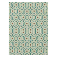 Geometric pattern with interlocking hexagons