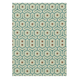 Geometric pattern with interlocking hexagons テーブルクロス