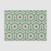 Geometric pattern with interlocking hexagons 薄葉紙 (正面)
