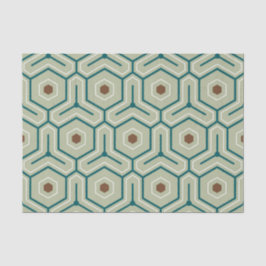 Geometric pattern with interlocking hexagons 薄葉紙