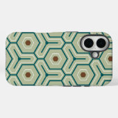 Geometric pattern with interlocking hexagons Case-Mate iPhoneケース (裏面 (横))