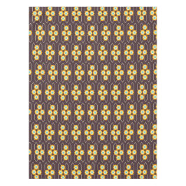 Geometric pattern with orange and blue hexagons テーブルクロス