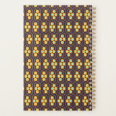 Geometric pattern with orange and blue hexagons プランナー手帳 (裏面)