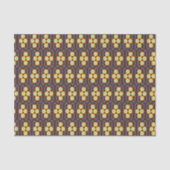 Geometric pattern with orange and blue hexagons 薄葉紙 (正面)