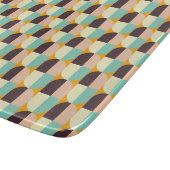 Geometric pattern with overlapping half-circles カッティングボード (角)