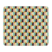 Geometric pattern with overlapping half-circles カッティングボード (正面)