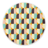 Geometric pattern with overlapping half-circles セラミックノブ (正面)