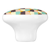 Geometric pattern with overlapping half-circles セラミックノブ (側面)