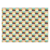 Geometric pattern with overlapping half-circles テーブルクロス (正面(横))