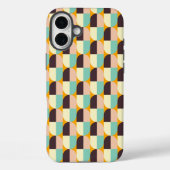 Geometric pattern with overlapping half-circles Case-Mate iPhoneケース (裏面)