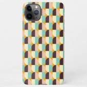 Geometric pattern with overlapping half-circles iPhoneケース (裏面)