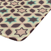  Geometric pattern with star shapes in brown and t カッティングボード (角)