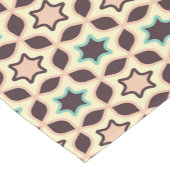  Geometric pattern with star shapes in brown and t ショートテーブルランナー (コーナー)