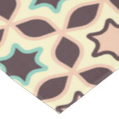  Geometric pattern with star shapes in brown and t テーブルクロス (アングル)