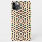  Geometric pattern with star shapes in brown and t iPhoneケース (裏面)