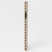  Geometric pattern with star shapes in brown and t iPhoneケース (右側)