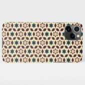  Geometric pattern with star shapes in brown and t iPhoneケース (裏面横)