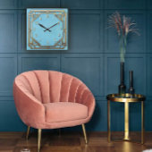 Geometric perfection in an Art Deco Wall Clock スクエア壁時計